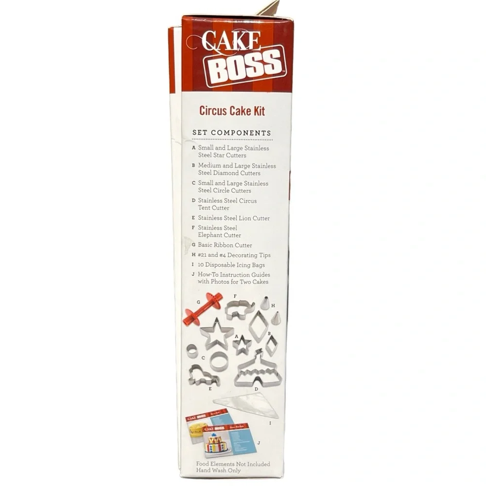 Cake Boss 24 Piece Circus Cake‎ Decorating Kit - Cutters Tips Guides NEW